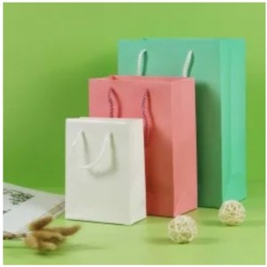 Vaaleanpunainen Kraft -paperipussi